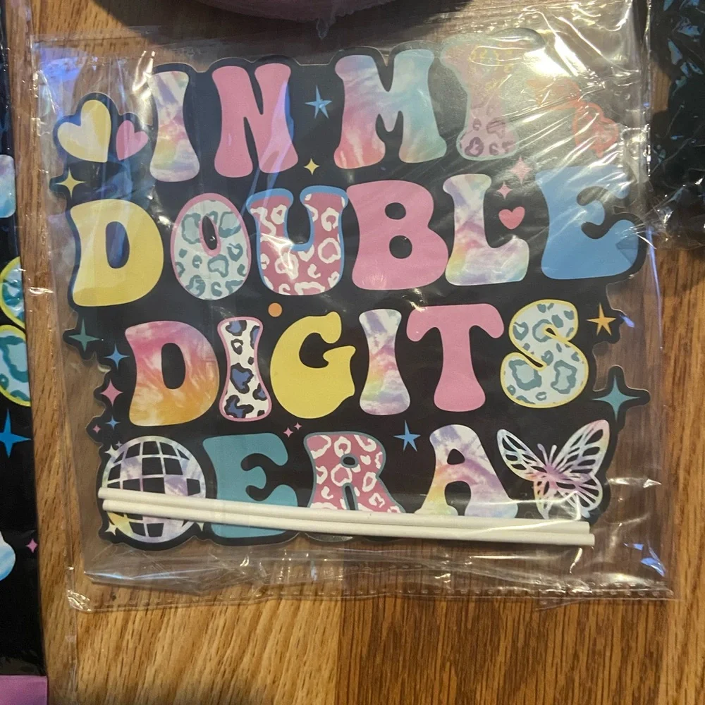 In my double digits era Birthday Party Supplies Set
